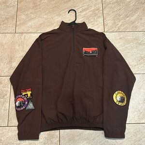 Cactus Jack by Travis Scott Cactus Trails Half-Zip Windbreaker 'Brown’